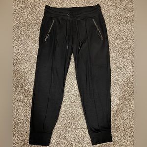 Old navy petite small black zipper pockets jogger thin sweatpants